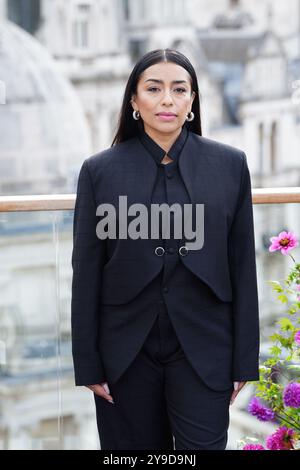Adriana Paz attending the Emilia Perez cast photo call at the Corinthia