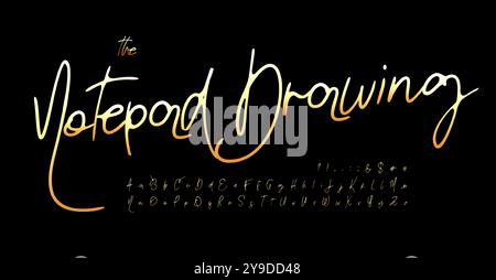 Graceful cursive script embodies quiet luxury. Elegant handwritten strokes subtle swash font for premium logo and branding. Refined letters for Stock Vector