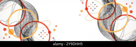 Abstract art background. Modern science or technology art elements. Surface illustration. Hand made vector. Stock Vector