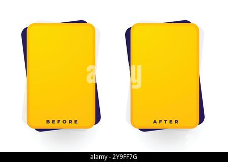 modern before and after preview background with copy space vector Stock ...