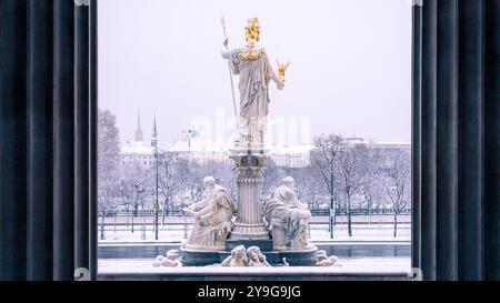 Austrian Parliament Building in Vienna Stock Photo