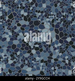 Seamless vector pattern geometric composition of colored mosaic background. Stock Vector