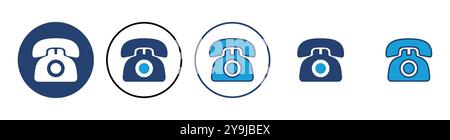 Telephone icon vector. phone icon vector. Stock Vector