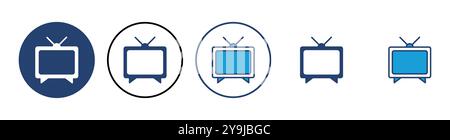 Tv icon vector. television icon vector Stock Vector