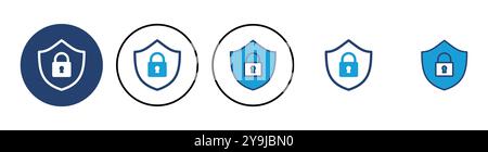Security icon vector. protection icon. privacy. vpn Stock Vector