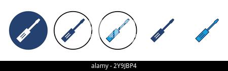 Screwdriver icon vector. tools icon vector Stock Vector