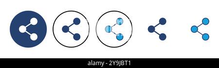 Share icon vector. Sharing vector icon Stock Vector