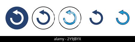 Refresh icon vector. Reload icon vector. Update icon. Stock Vector