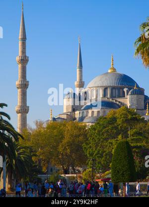 Türkiye, Turkey, Istanbul, Sultan Ahmet Camii, Blue mosque, Stock Photo