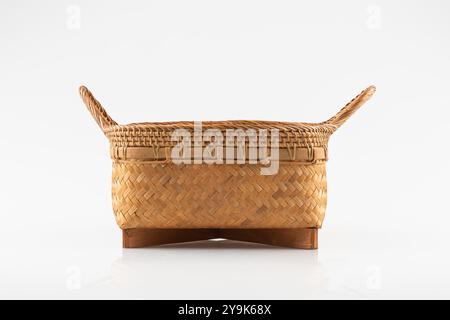 a basket against a white background Stock Photo