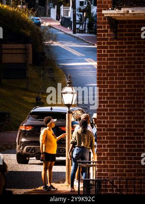 road through Harpers Ferry West Virginia Stock Photo