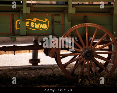 old wagon on street in Harpers Ferry West Virginia Stock Photo