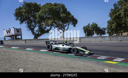 JACK HARVEY (18) of Bassingham, England practices for the Firestone Grand Prix of Monterey at WeatherTech Raceway Laguna Seca in Salinas, CA Stock Photo