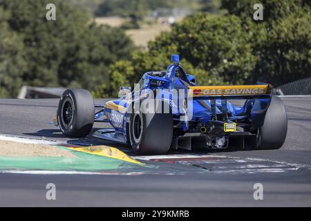 KYFFIN SIMPSON (R) (4) of Bridgetown, Barbados practices for the Firestone Grand Prix of Monterey at WeatherTech Raceway Laguna Seca in Salinas, CA Stock Photo