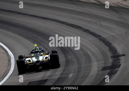 JACK HARVEY (18) of Bassingham, England practices for the Hy-Vee Homefront 250 at Iowa Speedway in Newton, IA Stock Photo