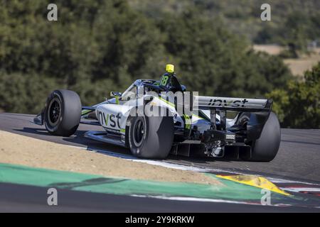 JACK HARVEY (18) of Bassingham, England practices for the Firestone Grand Prix of Monterey at WeatherTech Raceway Laguna Seca in Salinas, CA Stock Photo