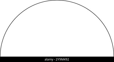 semicircle icon illustration design Stock Vector