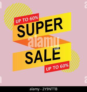 Supper Sale Banner Stock Vector