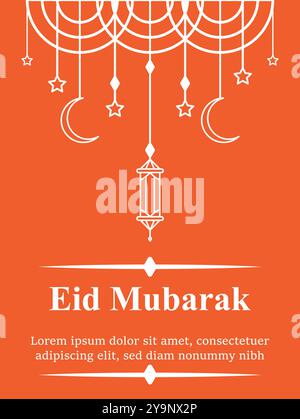 Eid Mubarak Greetings Stock Vector
