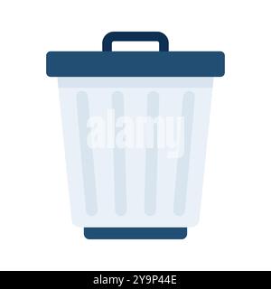 Have a look at this flat icon of delete in trendy style Stock Vector