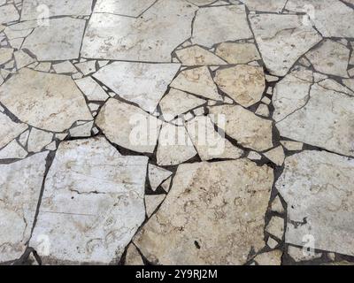 Nature Marble stones laid as a footpath Stock Photo