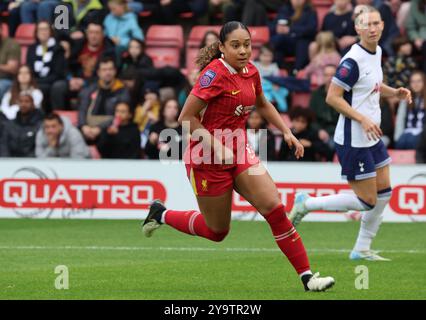 London, UK. 06th Oct, 2024. LONDON, ENGLAND - Olivia Smith of Liverpool Women during Barclays FA Women's Super League soccer match between Tottenham Hotspur Women and Liverpool Women at Gaughan Group Stadium, Leyton on 06th October, 2024 in London, England. Credit: Action Foto Sport/Alamy Live News Stock Photo