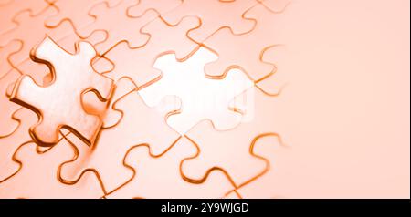 Last piece of jigsaw puzzle Stock Photo