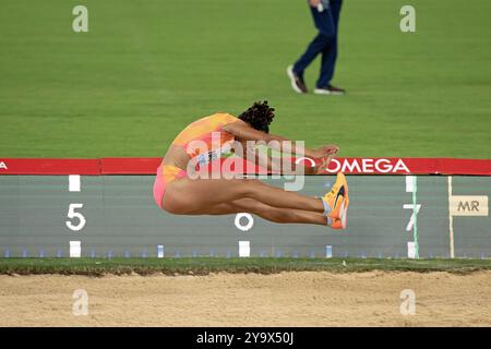 Monae' Nichols (United States) during the long jump women at 