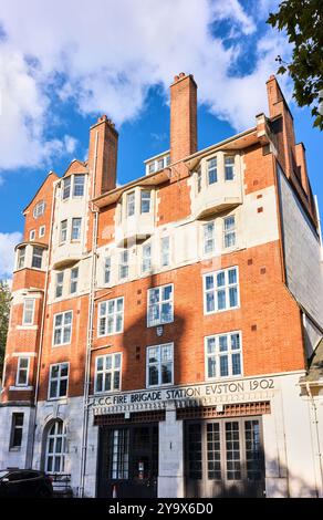 Euston fire station, London, England, built 1902. Stock Photo