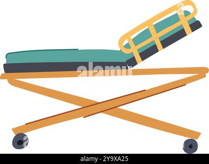 headboard hospital bed cartoon vector illustration Stock Vector Image ...
