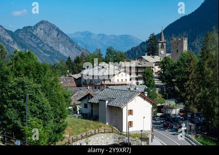 Castle In A Valley, Champorcher Valley, Aosta Valley Region, Italy ...