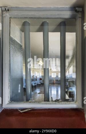 South Africa, Western Cape, Cape Town, cell in the Robben Island penitentiary, famous for having housed Nelson MANDELA for 18 years, UNESCO World Heritage site Stock Photo