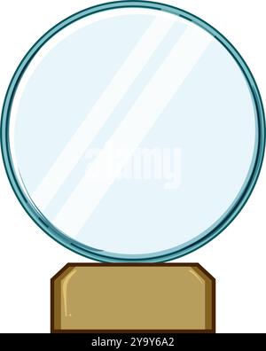 honor glass trophy cartoon vector illustration Stock Vector