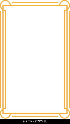 intricate victorian border frame cartoon vector illustration Stock ...