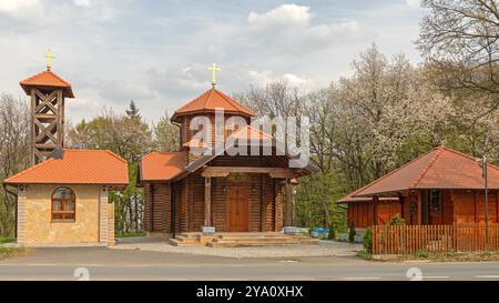 Belgrade, Serbia - April 13, 2020: Serbian Orthodox Church of Saint Despot Stefan Lazarevic at Avala Mountain. Stock Photo