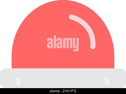 Red siren. Warning siren icon. Stock Vector