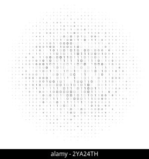 web tech white background with binary code algorithm numbers vector Stock Vector