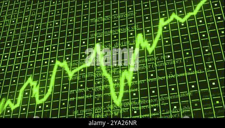 Image of slumpflation text over data processing. Global business and digital interface concept digitally generated image. Stock Photo