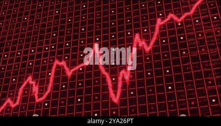 Image of slumpflation text over data processing. Global business and digital interface concept digitally generated image. Stock Photo