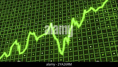 Image of slumpflation text over data processing. Global business and digital interface concept digitally generated image. Stock Photo