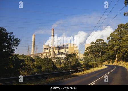 Yallourn Power Station in the Latrobe Valley is due for decommission in 2028 due to rising energy costs and environmental concerns. Based near the tow Stock Photo