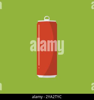 Beer Can concept, Cola in Tin Pack vector color icon design, Germanic symbol, Germany culture sign, Deutschland traditions Elements stock illustration Stock Vector