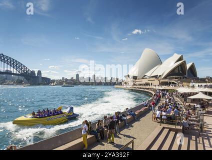 Sydney harbour landmarks in australia by day Stock Photo