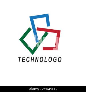 adobe illustration  vector Logo  modern and highly adaptable Logo  designed. for technologyrelated businesses and brands. It is provided in EPS format Stock Vector