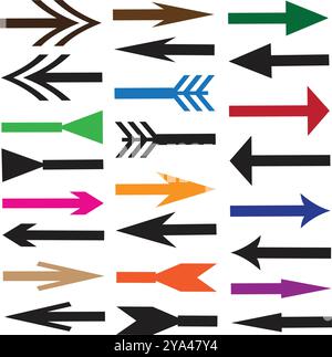 The arrow vector design EPS adobe illustration is a sleek. modern and highly adaptable vector  designed. for technologyrelated businesses and bran Stock Vector