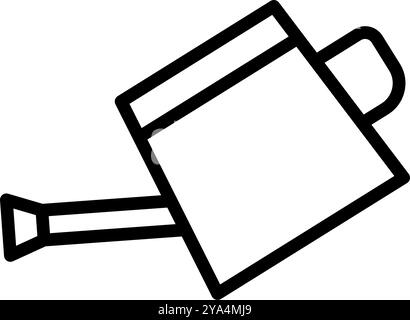 Simple watering can icon. Editable vector. Stock Vector