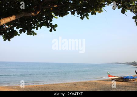 Music of waves at Kovalam beach ,Thiruvananthapuram,kerala Stock Photo