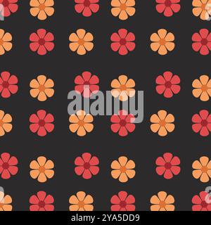 Seamless floral pattern vector with beautiful colors. Stock Vector
