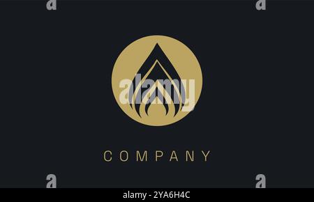 Custom clean and modern logo design services for corporate identity branding, tailored to professional businesses seeking a sleek, timeless Stock Vector