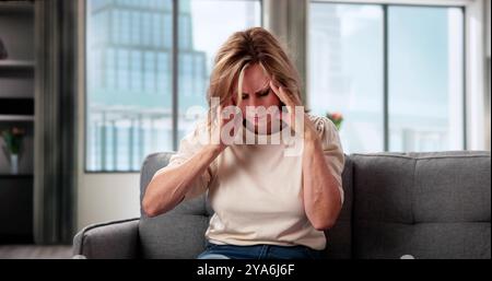Vertigo Dizzynes. Bppv Head Brain Stroke And Canaliths Stock Photo